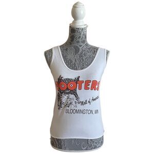 Vintage 90s Hooters Tank Top White
